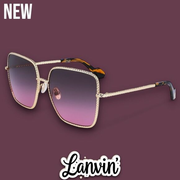 New Lanvin Babe 59mm Gradient Square Sunglasses - Picture 2 of 6